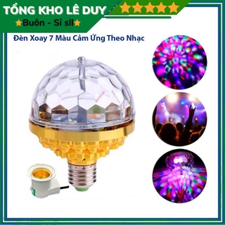 Đèn Led Xoay 7 Màu Vũ Trường Chớp Nháy Theo Nhạc Bay Phòng, Sân Khấu, Đèn Bay Phòng