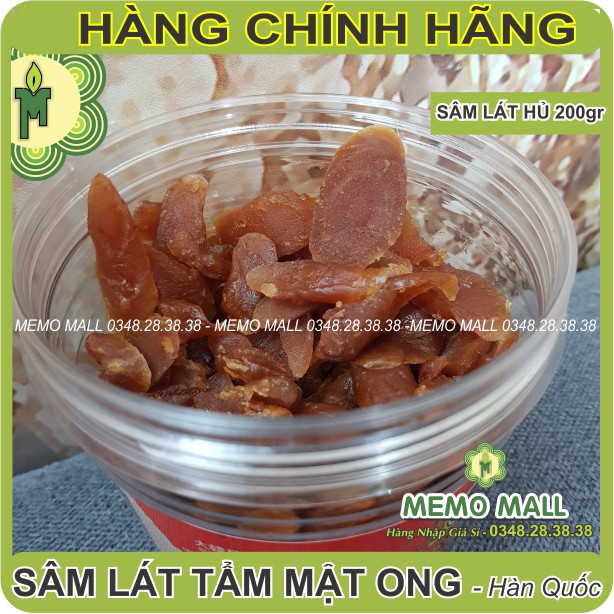 SÂM LÁT TẨM MẬT ONG HỦ 200GR HÀN QUỐC thơm dẻo như mứt