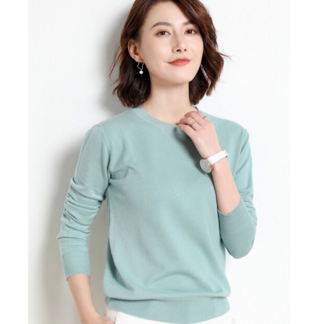 ÁO LEN MONGTOGHI CỔ TRÒN DÀI TAY