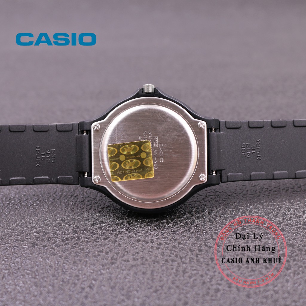 Đồng hồ Nam Casio MW-240-1BVDF dây nhựa