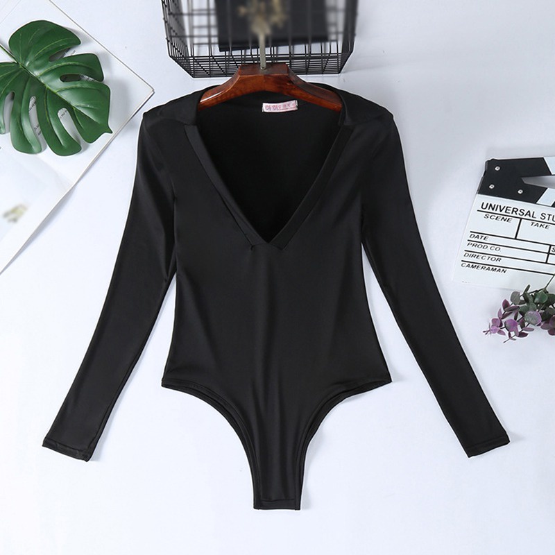 Bộ Bodysuit Một Mảnh Cổ Chữ V Màu Sắc | BigBuy360 - bigbuy360.vn