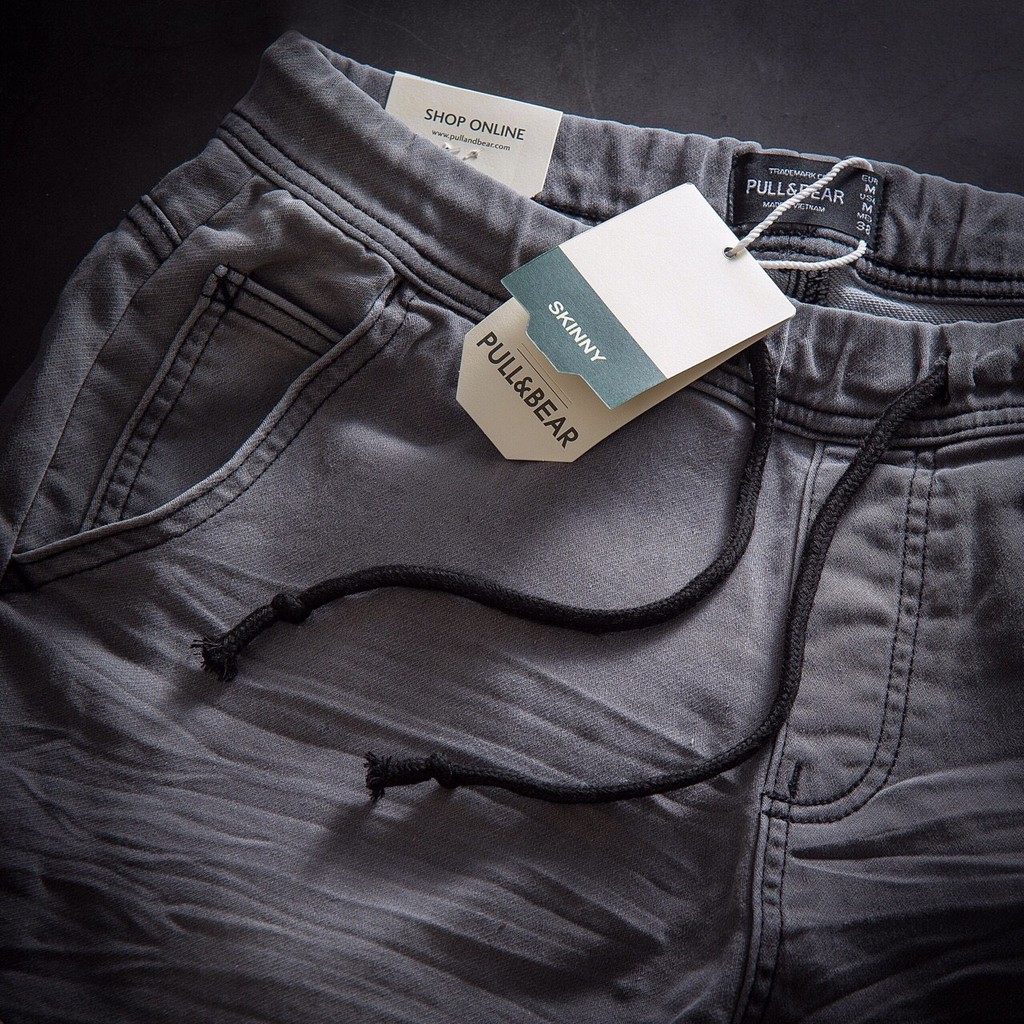 Quần short jean nam, quần sọt jean lưng thun có dây (Hình shop tự chụp) | BigBuy360 - bigbuy360.vn