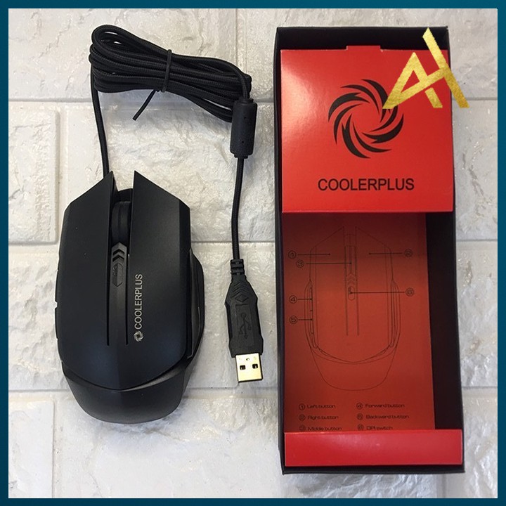 Chuột Máy Vi Tính Laptop Mouse Chơi Game COOLERPLUS CPM X8 - Chuột Gaming Có Dây Chuyên Game