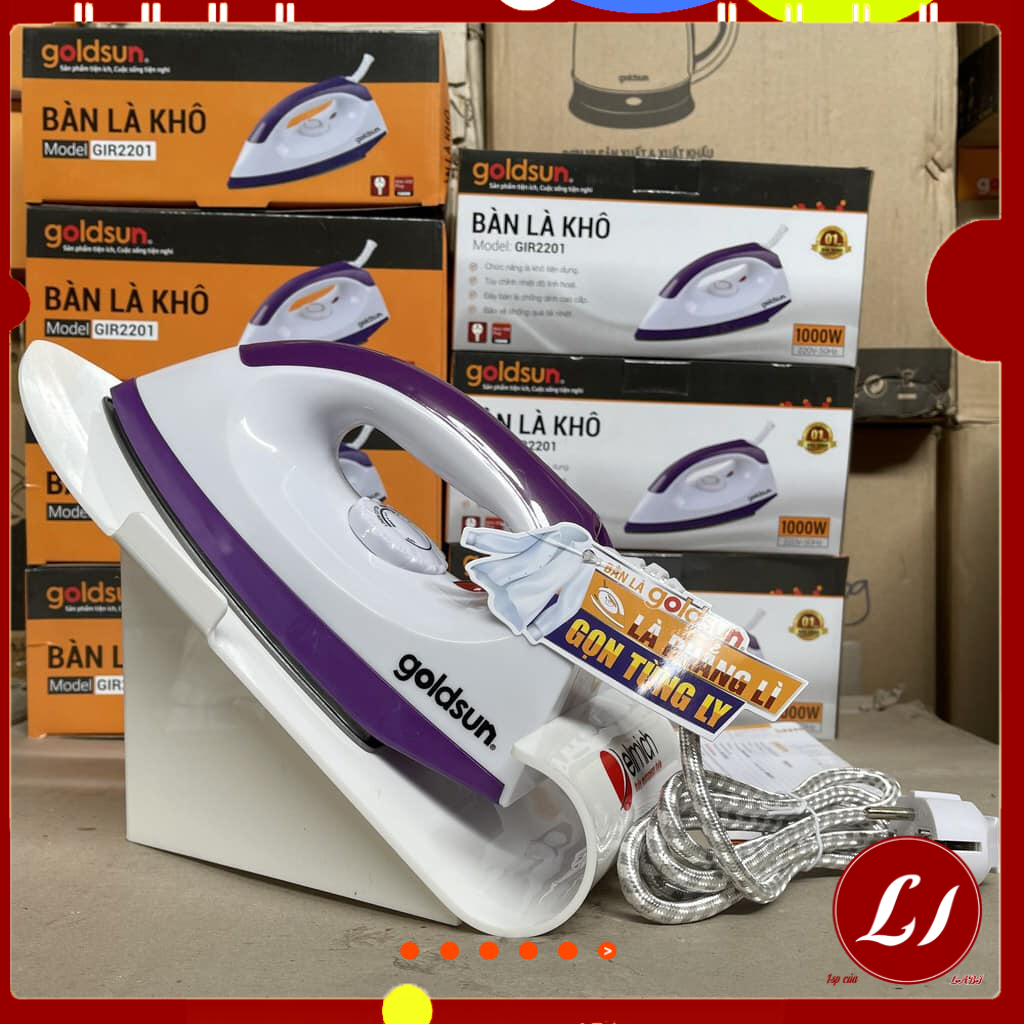 Bàn là ủi khô Goldsun GIR2201 / bàn là công suất 1000W