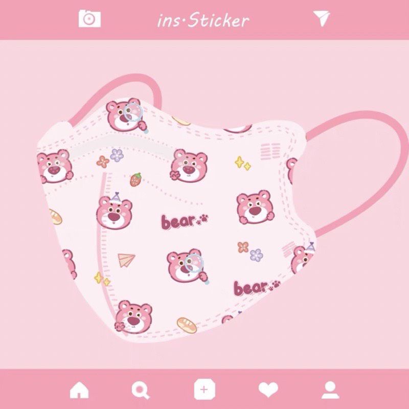 Tổng Hợp Mẫu Gấu Lotso Các Loại 5D, KF94 , 3D , Y Tế Cho Người Lớn [ Gói 10 Chiếc ]