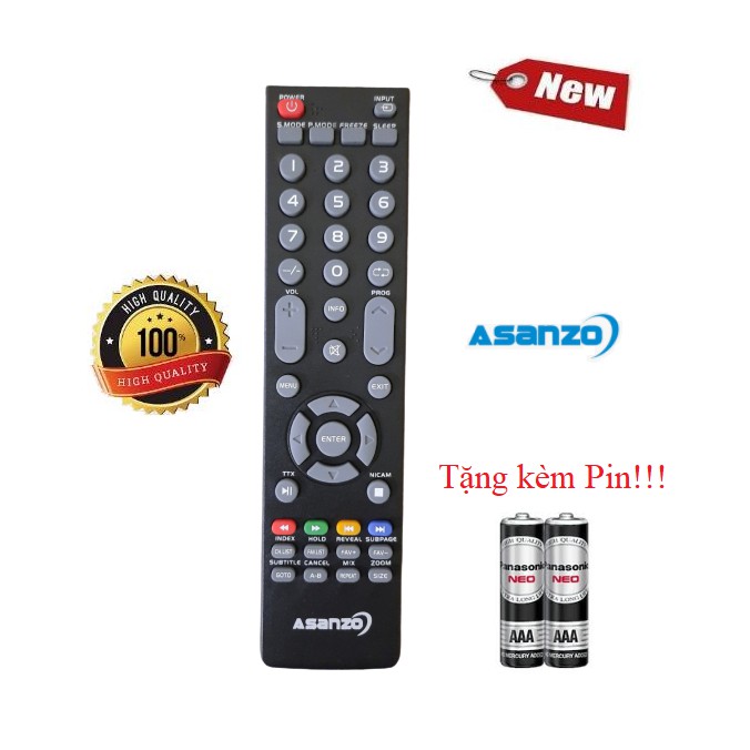 Điều khiển tivi Asanzo các dòng Asanzo LED/LCD Smart TV- Hàng tốt