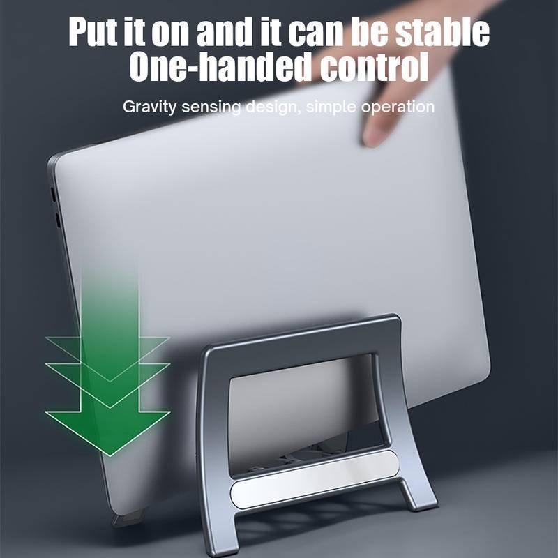 Dllencase Plastic Vertical Laptop Stand  Air/Pro 16 13 15 iPad Gravity adjustment Desktop Holder A121