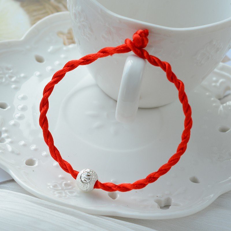 Vòng Tay Chỉ Đỏ May Mắn Mix Bi Bạc Ta 6 Ly -Trang Sức TNC JEWELLERY
