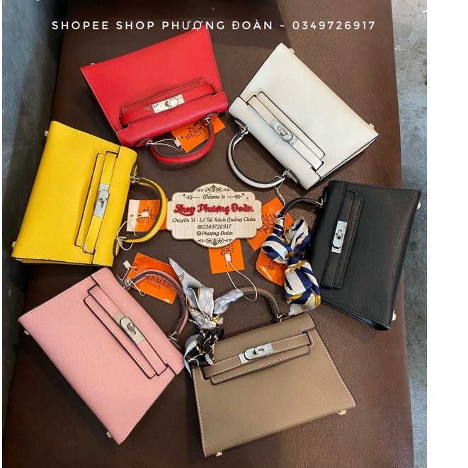 Túi xách nữ sang chảnh và sành điệu. Túi xách HM da sần Size 20 full box_ Hàng nhập khẩu chính hãng