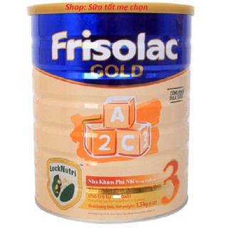[Nhập mã [HAPPYBIRTHDAY18 giảm 50K] Sữa Frisolac gold 3 1,5 kg (hàng chính hãng date 2020)