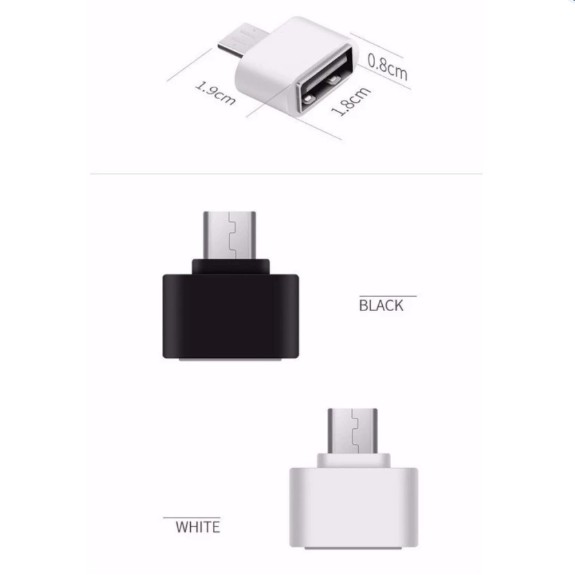 Si 10 cáp OTG kết nối, mở rộng bộ nhớ điện thoại với USB