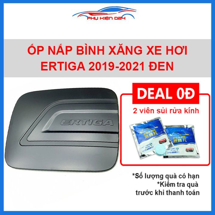 Ốp nắp bình xăng Ertiga nhựa đen chống trầy trang trí ô tô