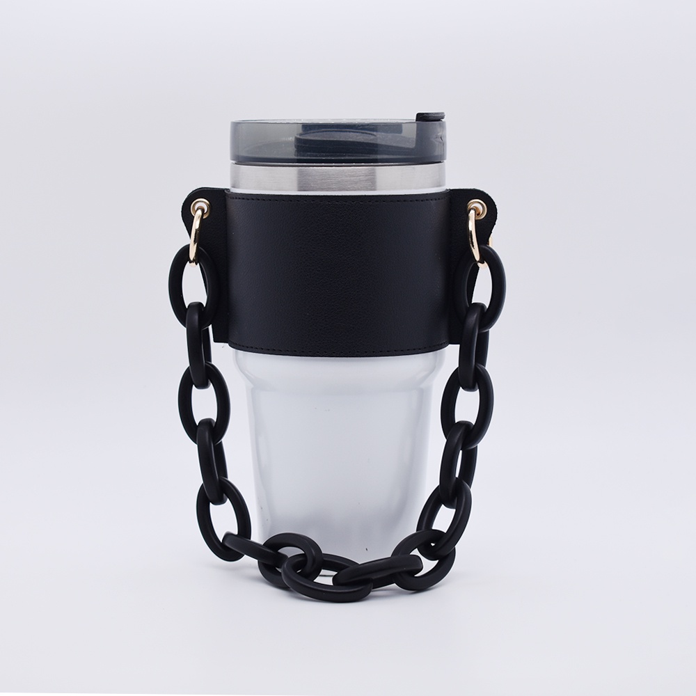 Bình Đựng Nước Có Dây Xích Màu Đen Cho Tyeso Tumbler 20Oz / 600ML Và 30OZ / 890ML