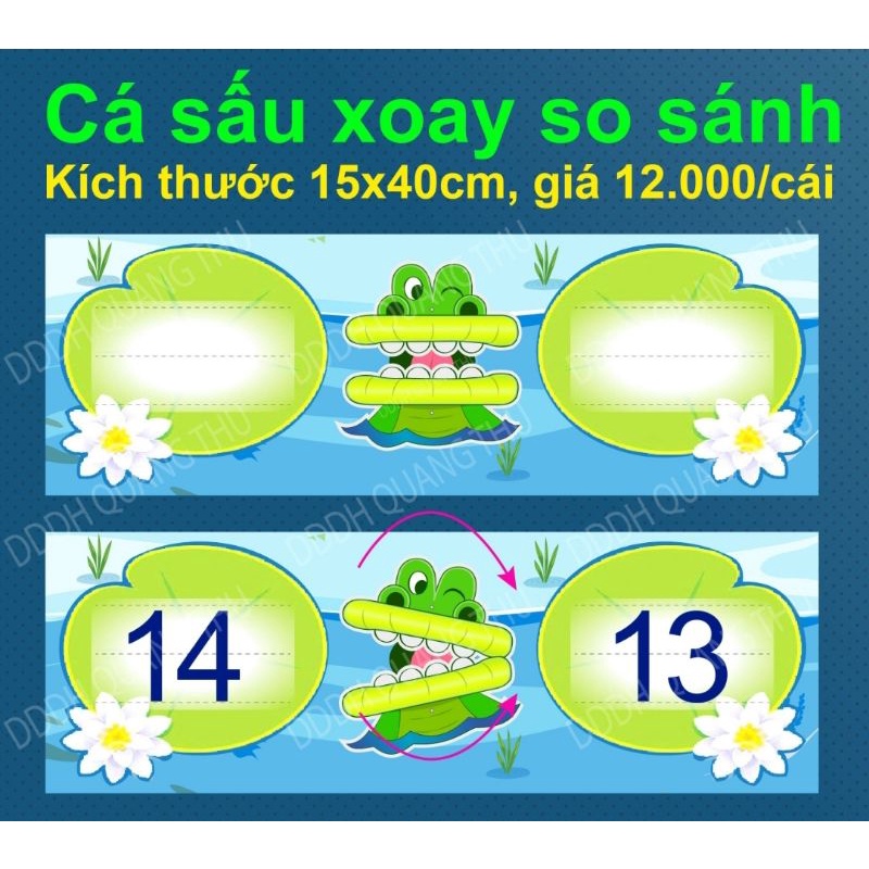 Cá sấu xoay so sánh