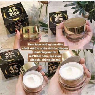 Kem dưỡng trắng da mặt ban đêm 4k plus whitening night cream xuất xứ thái lan