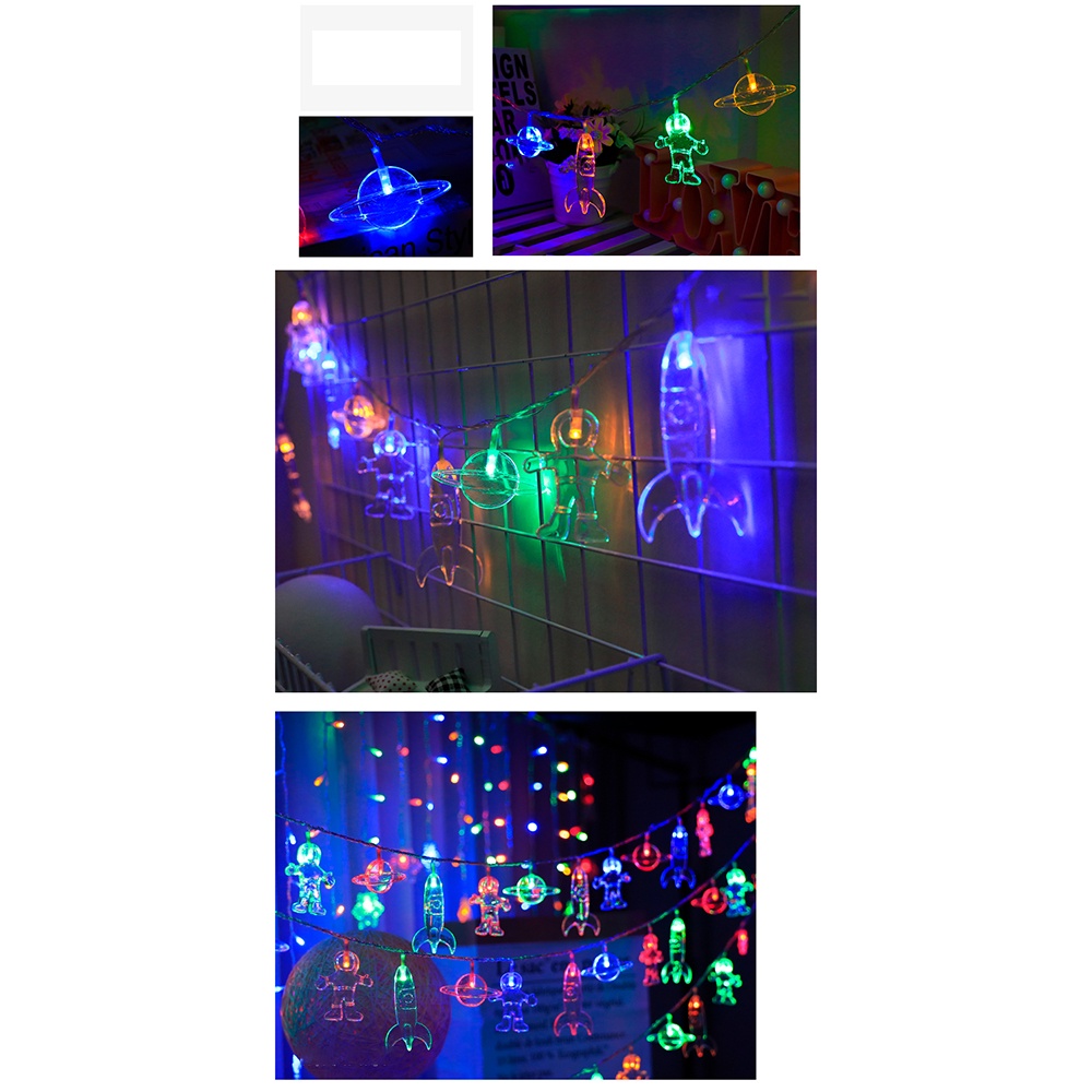 Dây đèn LED 1.5m hình nhà du hành vũ trụ dùng trang trí