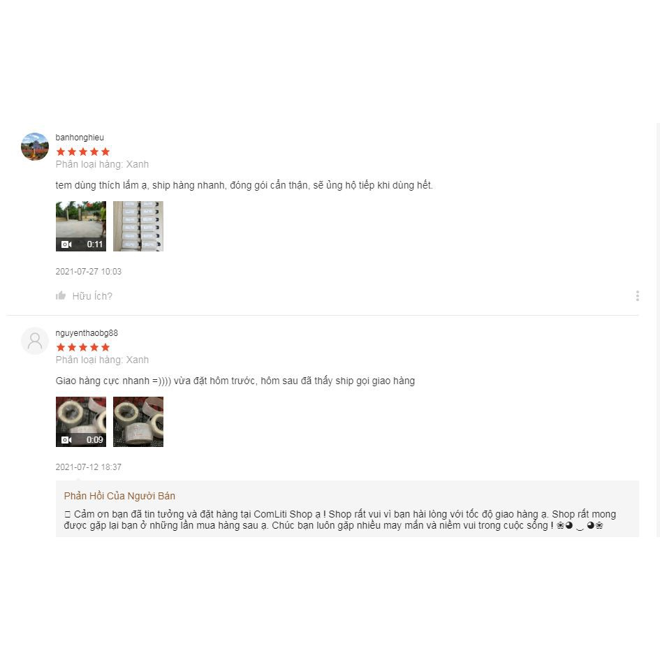 Tem Dán Bảo Quản Thực Phẩm Nhãn Ghi Thông Tin Cuộn 125 Cái