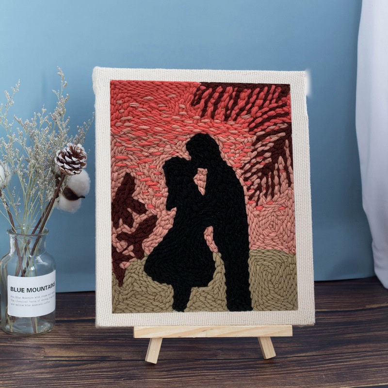 Bộ Dụng Cụ Thêu Tranh Chữ Thập Thủ Công DIY Dùng Trang Trí chọc thêu punch kit