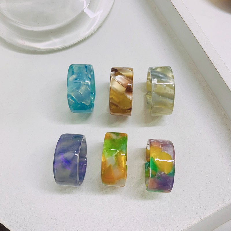 Set 5 Nhẫn Đính Đá Phong Cách Cổ Điển Độc Đáo Cho Nữ