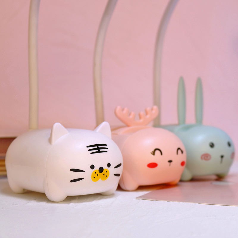 5⭐Đèn học để bàn hình mèo-đèn học mini-đèn bàn hình thú[NEW] (Retoanquoc)