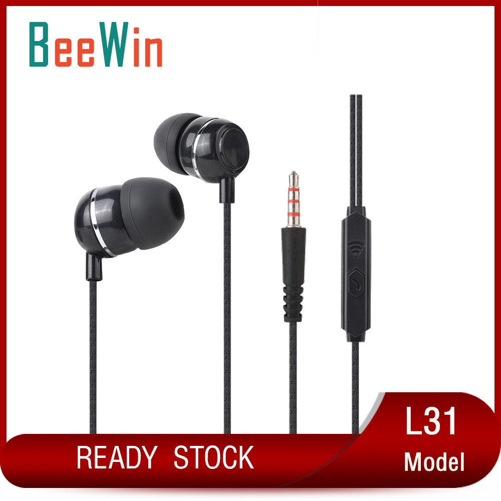 Tai nghe nhét tai Beewin L31 jack cắm 3.5mm tiện lợi