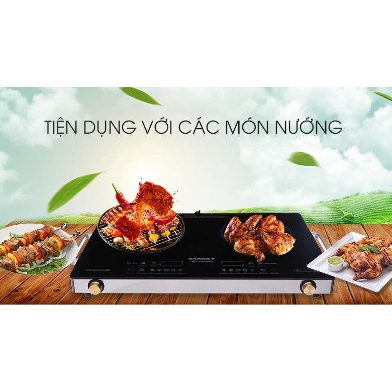 Bếp hồng ngoại đôi Sanaky SNK-203HGNW
