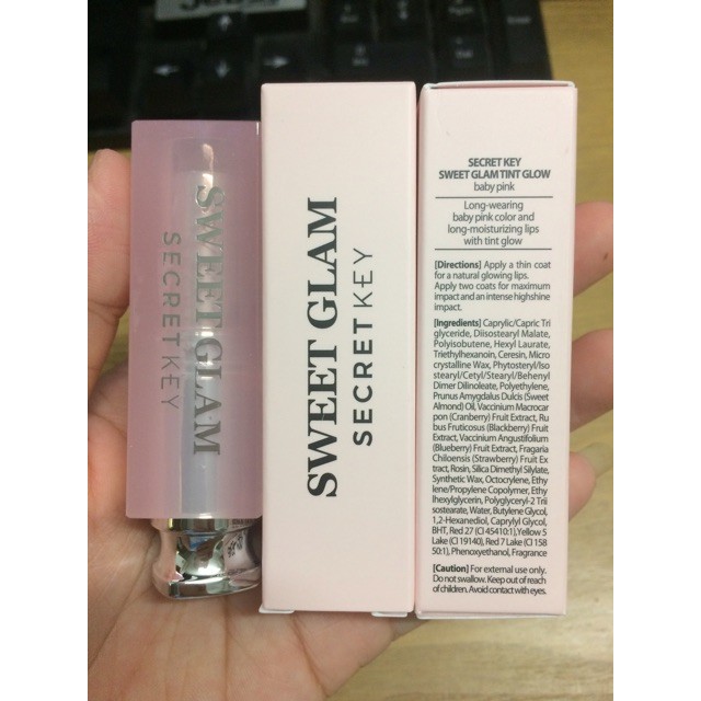 (Mẫu mới SX 2020) Son dưỡng có màu Secret Key Sweet Glam Tint Glow | BigBuy360 - bigbuy360.vn