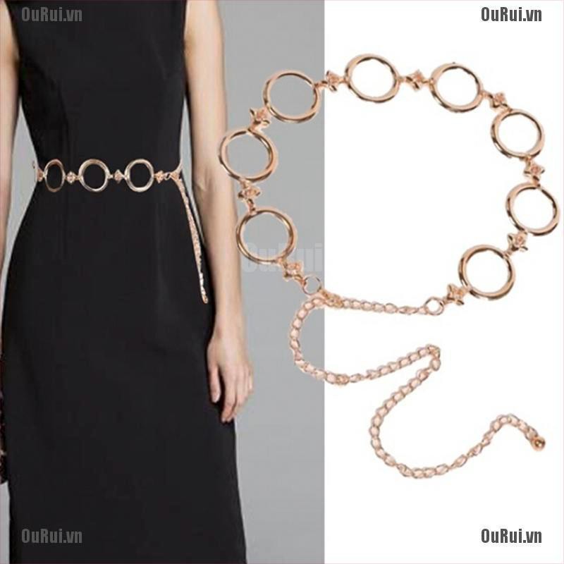 Thắt Lưng Kim Loại Màu Vàng Phù Hợp Cho Cô Dâu Trong Ngày Cướ