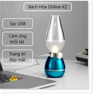 Đèn dầu điện tử cảm ứng LED thổi tắt không khói trang trí bàn thờ, phòng khách, phòng ngủ, quán cafe