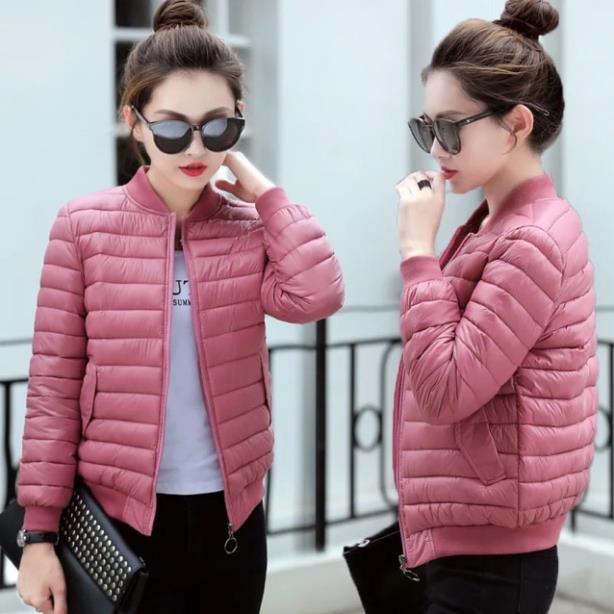 ÁO PHAO LÔNG VŨ DÁNG BOMBER - V13d ◦ ^ " ° '