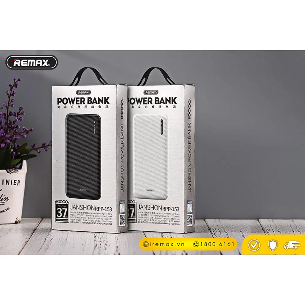 Pin Sạc Dự Phòng REMAX 10.000mAh RPP-153 | BigBuy360 - bigbuy360.vn