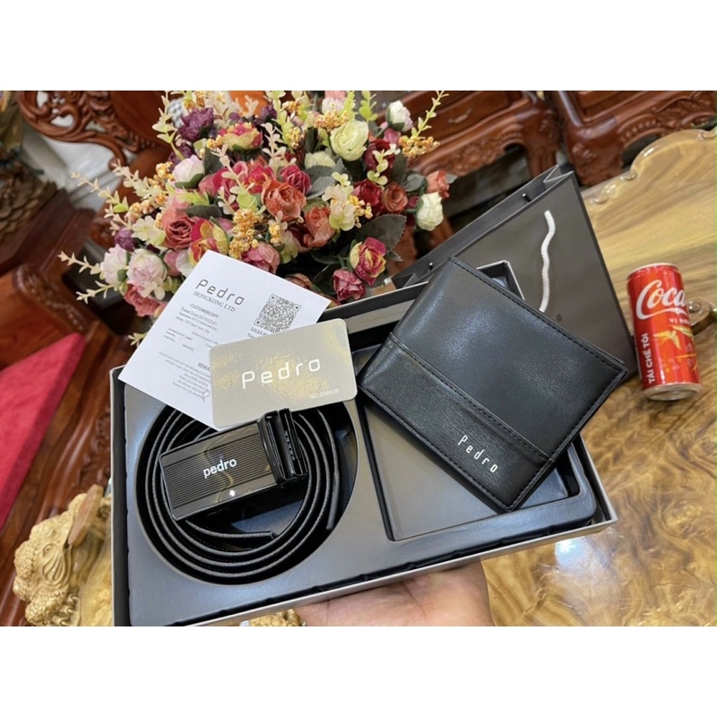 SET VÍ THẮT LƯNG NAM P FULLBOX KÈM TÚI GIẤY HÃNH