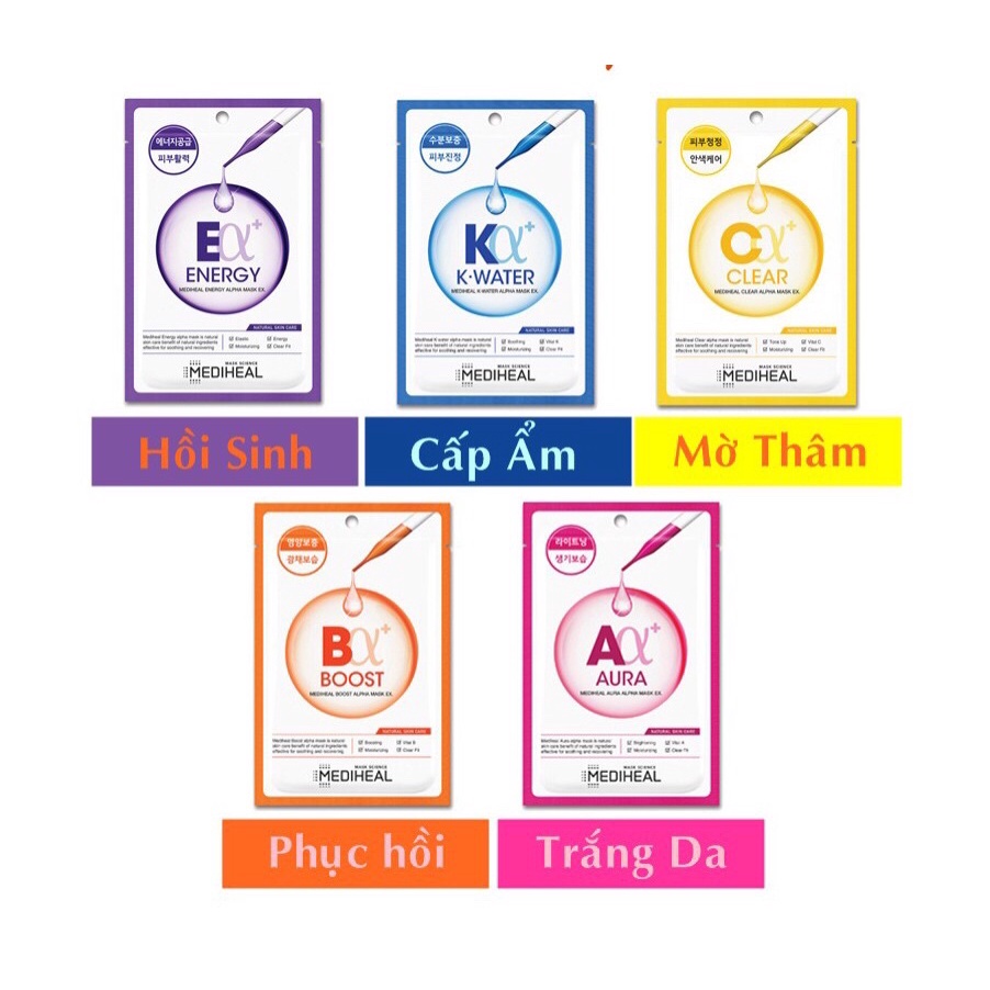 Mặt Nạ Trái Cây Mediheal Ade Mask - Mặt Nạ Giấy Mediheal Alpha 23ml