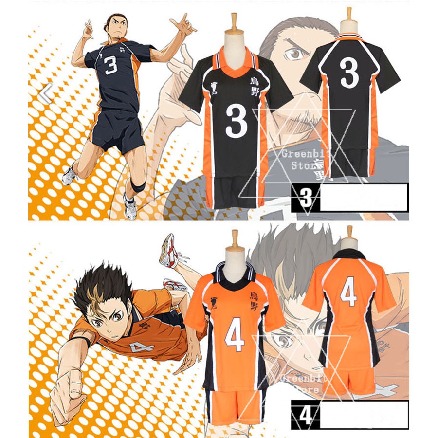 Haikyuu!! Áo thun tay ngắn hóa trang nhân vật Kageyama Tobio