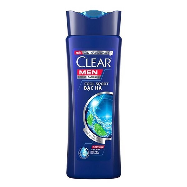 Dầu Gội Clear Men Cool Sport Bạc Hà (370g)