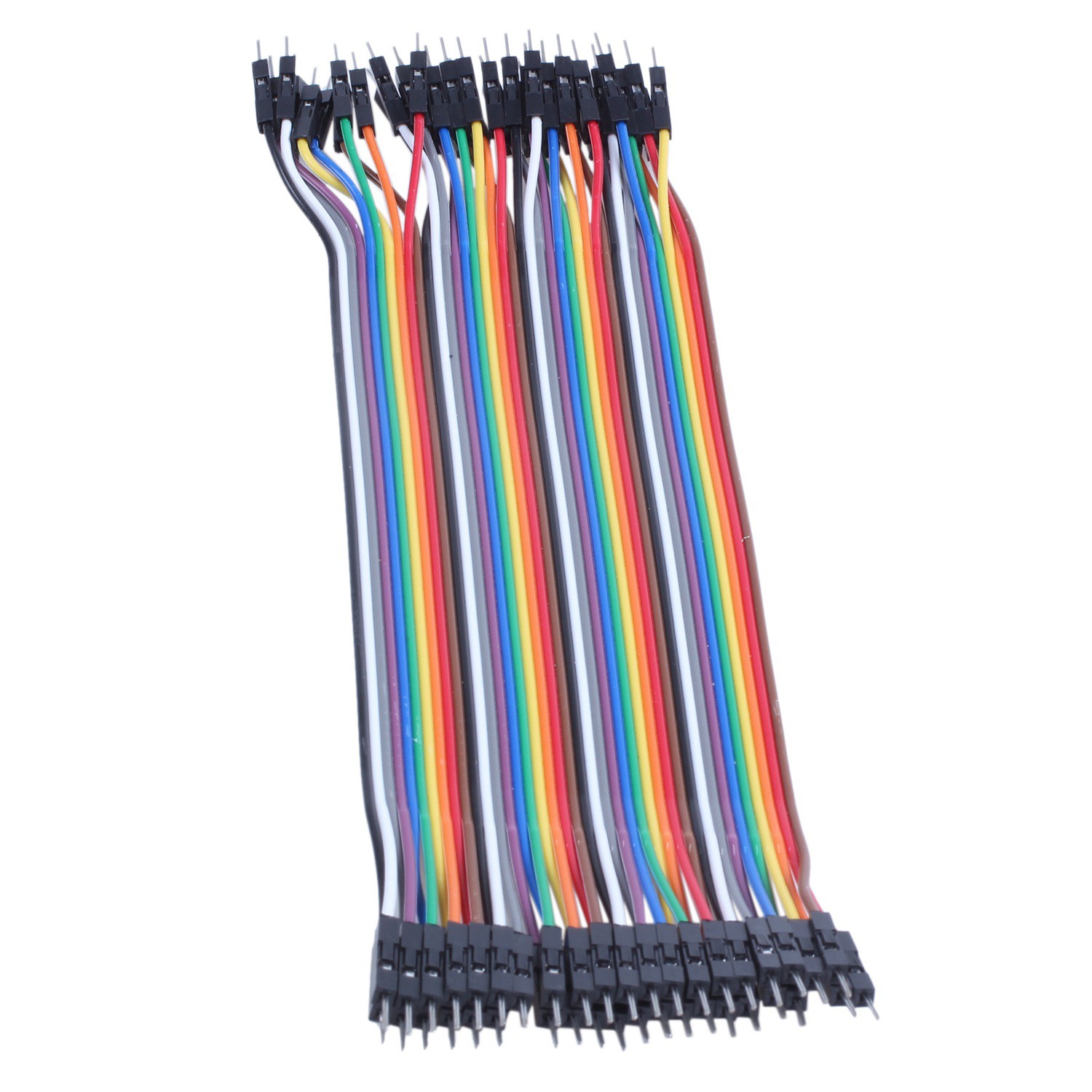 40pcs 20cm 2.54mm male to male Breadboard jumper wire cable for Arduino