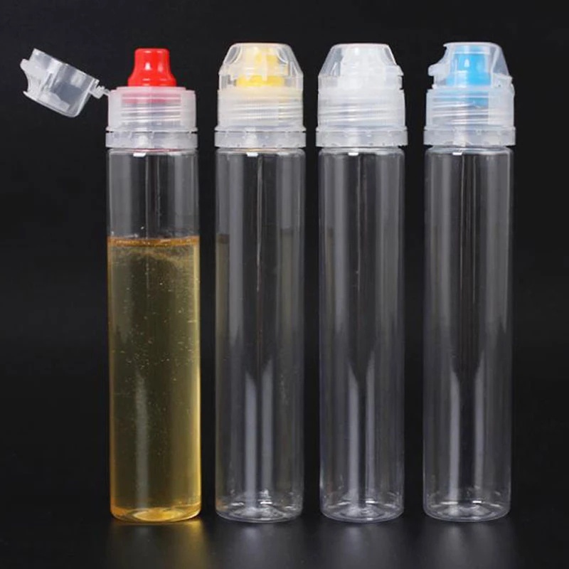 Chai Nhựa Trong Suốt 90ml Đựng Dầu / Giấm Dạng Bóp Tiện Dụng Cho Nhà Bếp