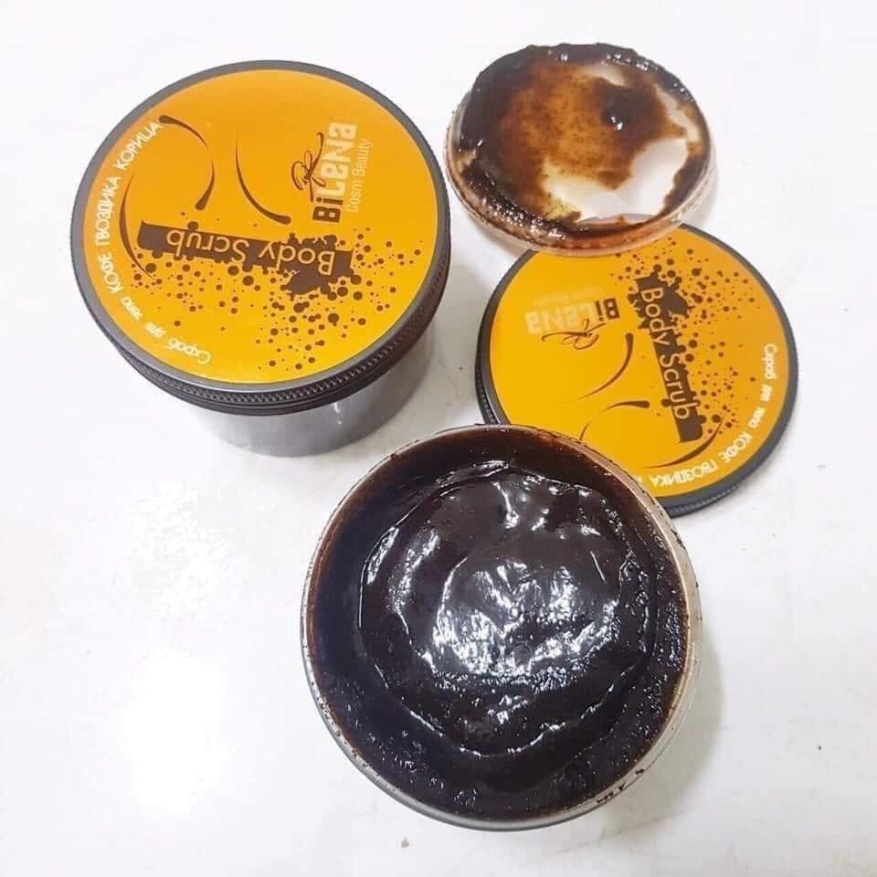 Tẩy Tế Bào Chết Body Quế Hồi Coffee Scrub Bilena 250g - Hàng Nga Chính Hãng