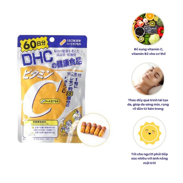 Viên Uống Chống Nắng DHC Bổ Sung Vitamin C - Gói 60 ngày - Duan.Cosmetic