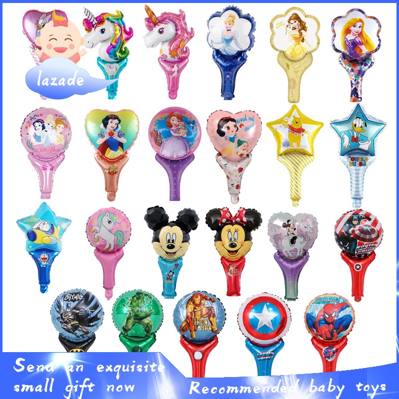 Bong bóng lá nhôm cầm tay hình khiên Captain America hoạt hình trang trí tiệc liên hoan