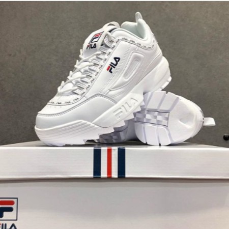Giày Sneaker Thể Thao Nam Nữ Fila  Disruptor 2 Tapeytape Trắng chính hãng 100%