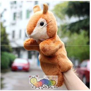 Rối bàn tay hình các con vật - hình con sóc