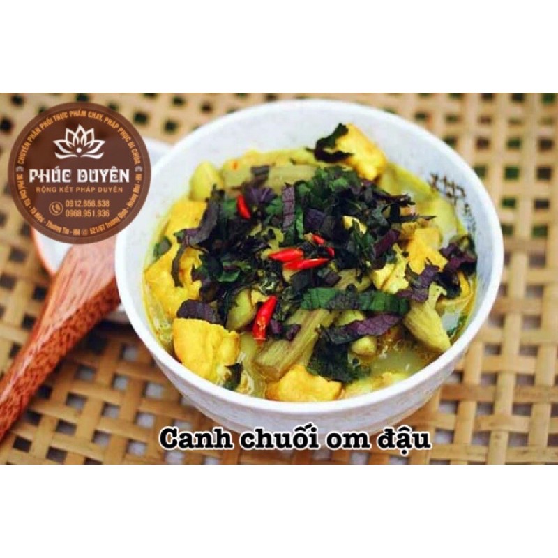 Canh chuối om đậu chay