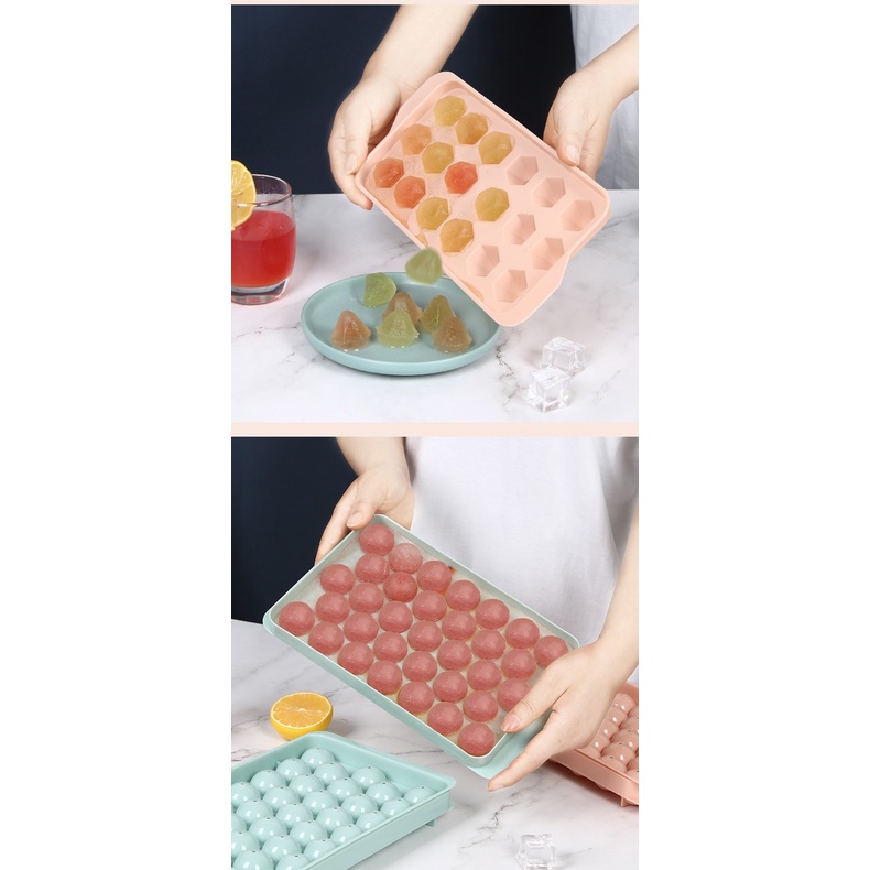 Khay đá viên tròn 33 ô cao cấp