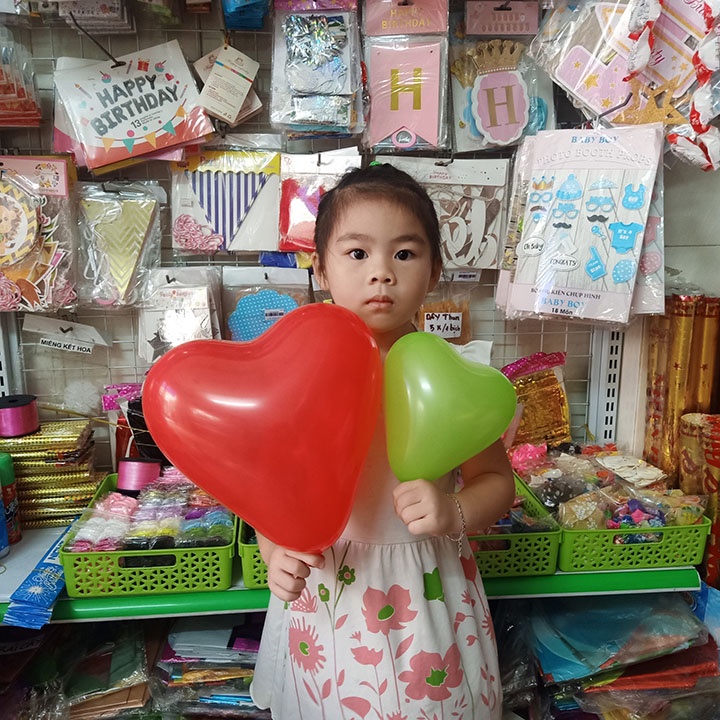 Set 50 quả bóng cao su hình trái tim