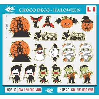 Hộp khuôn socola in hình Halloween