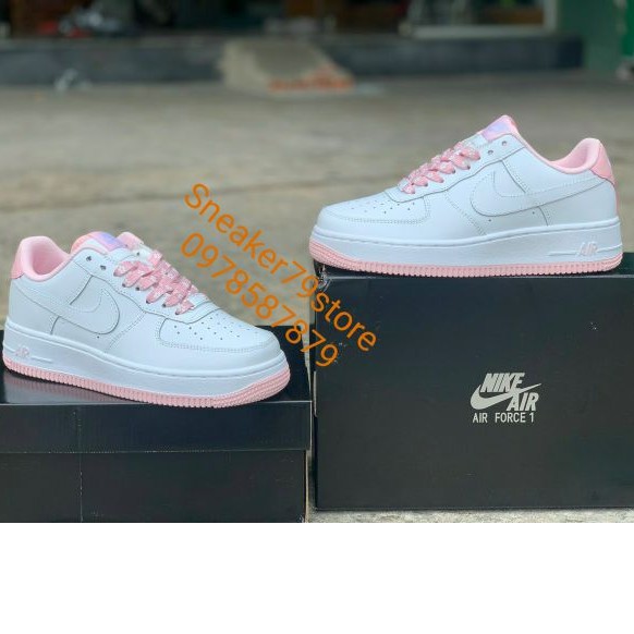 Giày Nike Air Force 1 Low White/Pink CD6915-100 (20) Nữ [Chính Hãng - FullBox]