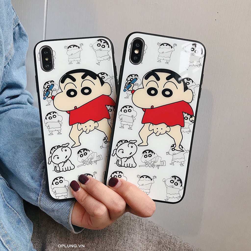 Ốp lưng iphone CẬU BÉ SHIN tinh nghich ốp iPhone KÍNH 7plus 8plus 6plus X Xs Xr Xsmax 11 11pro 12 12pro 13 13prom k324
