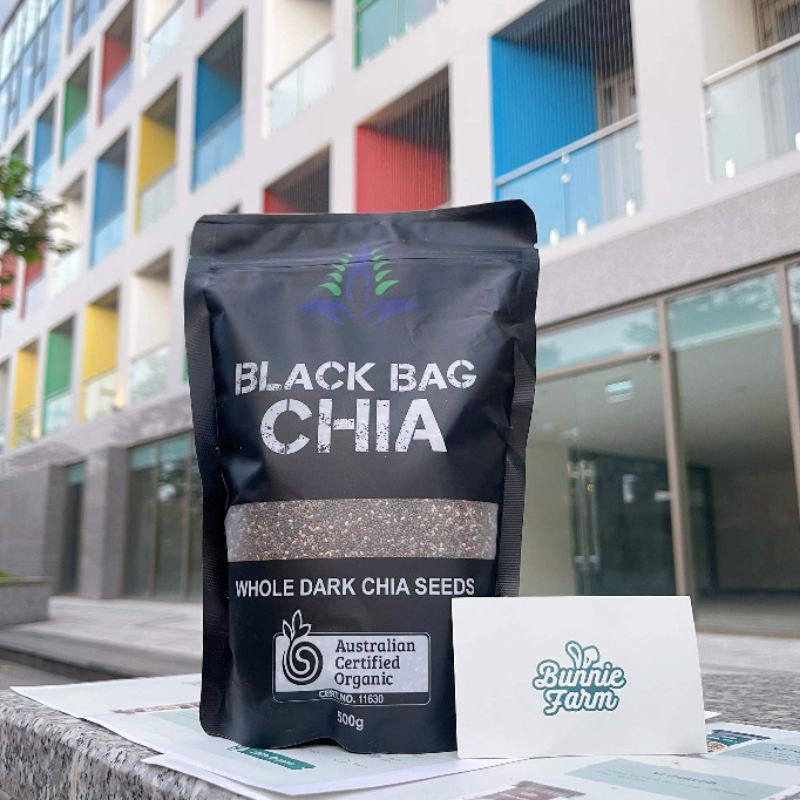 Hạt Chia Úc hữu cơ EM Super Foods Black Bag Chia gói 500gram thumbnail