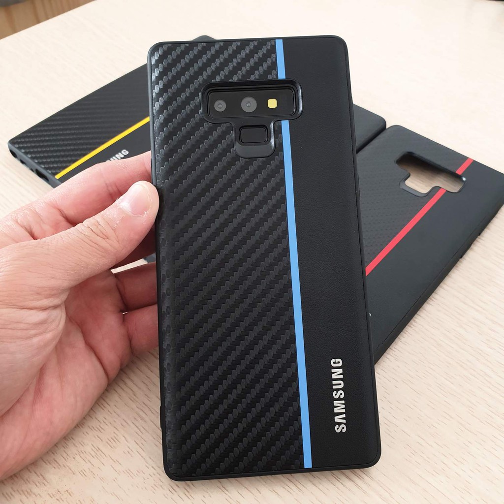 Ốp Note 9 lưng vân da carbon | BigBuy360 - bigbuy360.vn